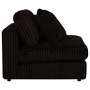 Blaine Upholstered Armless Chair Chocolate - Home & Sleep Outlet