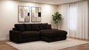 Blaine Upholstered Reversible Chaise Sectional Sofa Chocolate - Home & Sleep Outlet