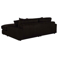 Blaine Upholstered Reversible Chaise Sectional Sofa Chocolate - Home & Sleep Outlet