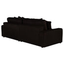 Blaine Upholstered Reversible Chaise Sectional Sofa Chocolate - Home & Sleep Outlet