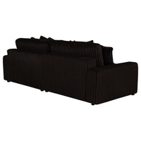 Blaine Upholstered Reversible Chaise Sectional Sofa Chocolate - Home & Sleep Outlet