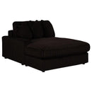 Blaine Upholstered Reversible Chaise Sectional Sofa Chocolate - Home & Sleep Outlet