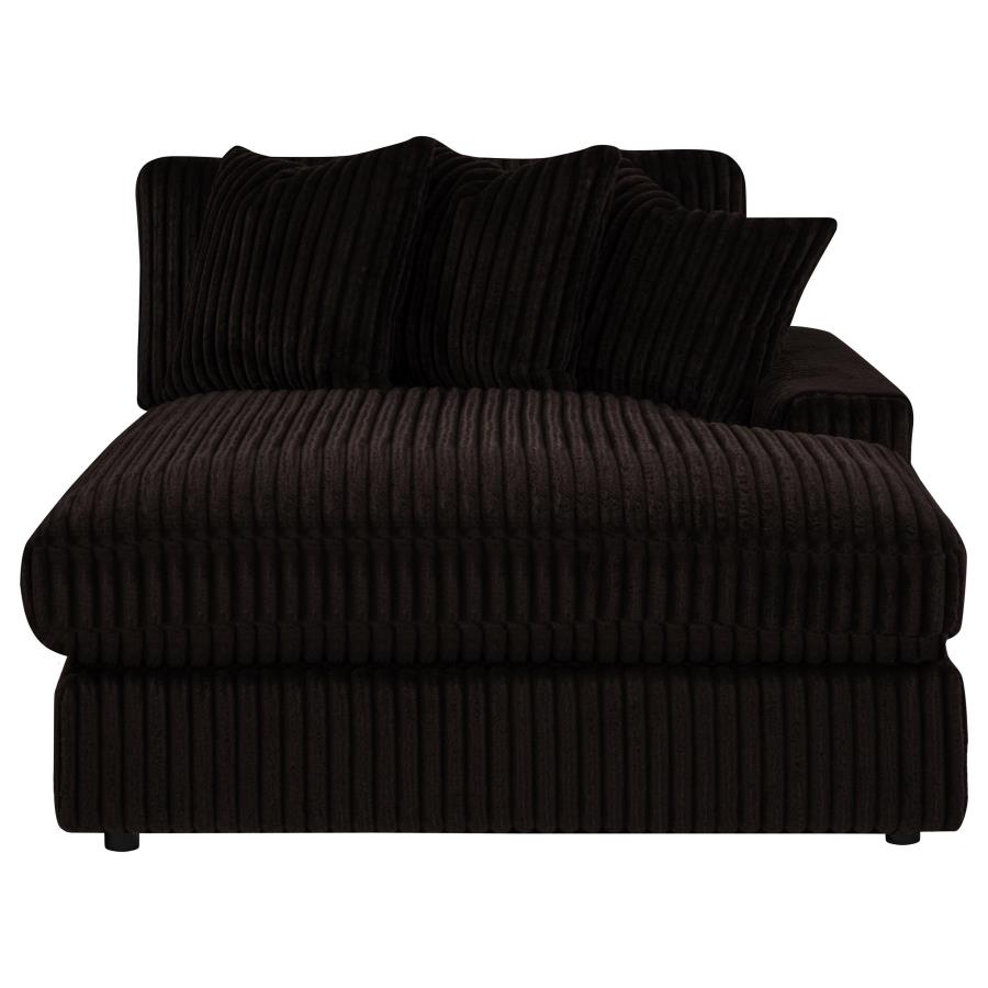 Blaine Upholstered Reversible Chaise Sectional Sofa Chocolate - Home & Sleep Outlet