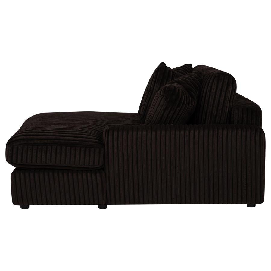 Blaine Upholstered Reversible Chaise Sectional Sofa Chocolate - Home & Sleep Outlet