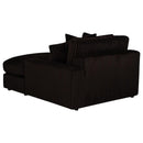 Blaine Upholstered Reversible Chaise Sectional Sofa Chocolate - Home & Sleep Outlet
