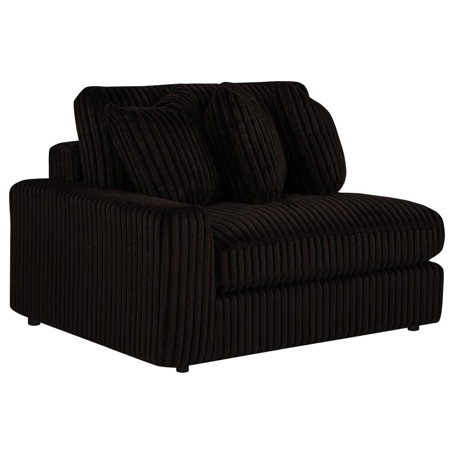 Blaine Upholstered Reversible Chaise Sectional Sofa Chocolate - Home & Sleep Outlet