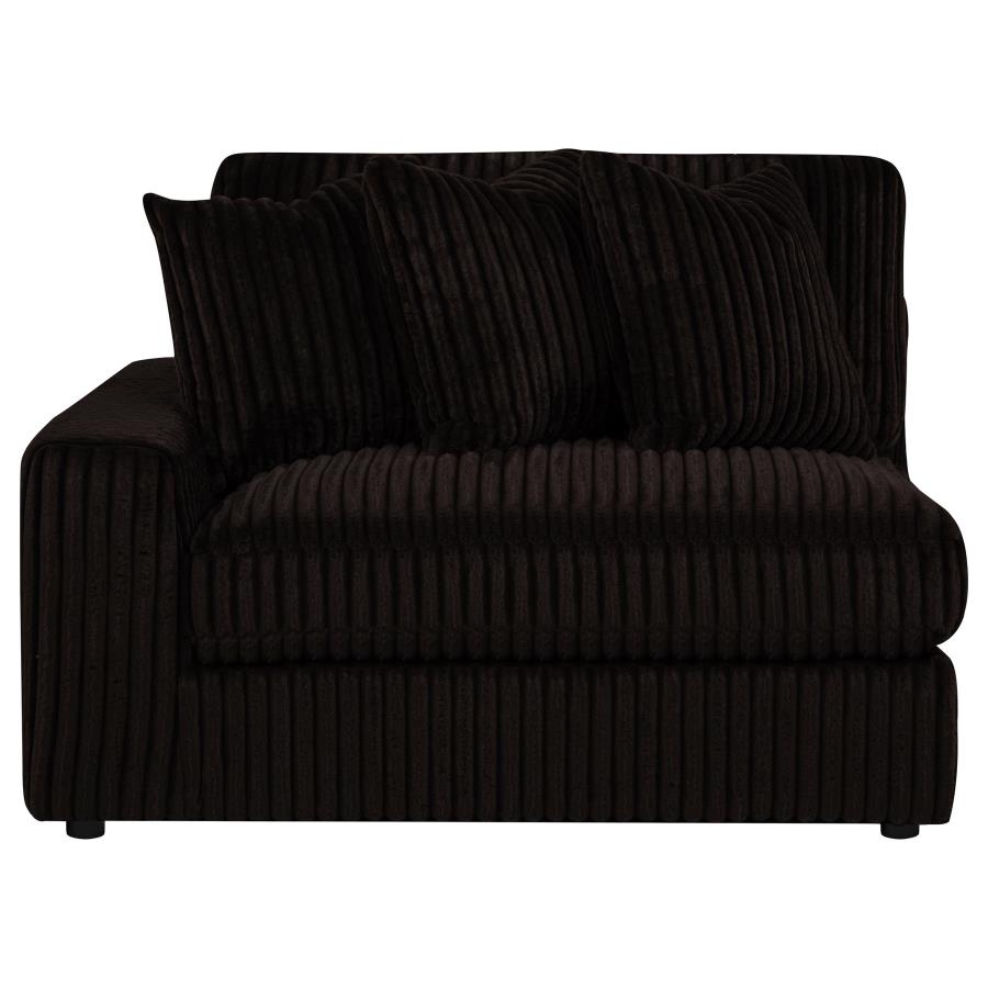 Blaine Upholstered Reversible Chaise Sectional Sofa Chocolate - Home & Sleep Outlet