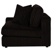 Blaine Upholstered Reversible Chaise Sectional Sofa Chocolate - Home & Sleep Outlet