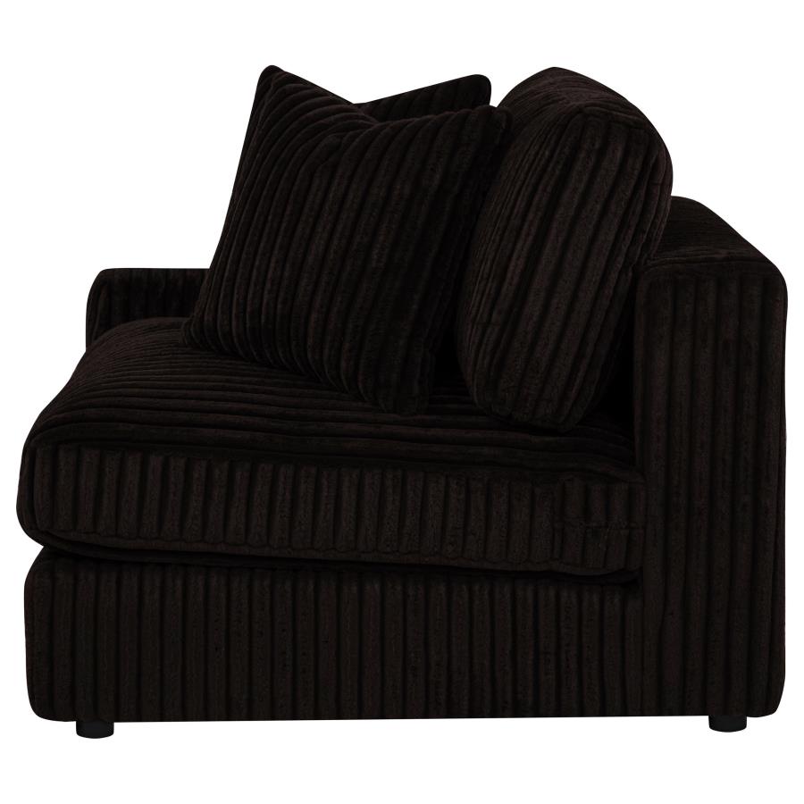 Blaine Upholstered Reversible Chaise Sectional Sofa Chocolate - Home & Sleep Outlet
