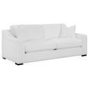 Ashlyn 3-piece Upholstered Sloped Arm Sofa Set White - Home & Sleep Outlet