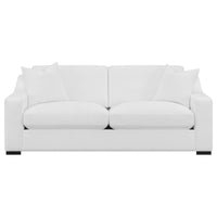 Ashlyn Upholstered Sloped Arm Sofa White - Home & Sleep Outlet