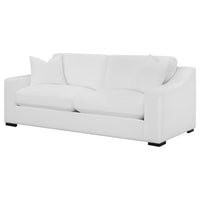 Ashlyn Upholstered Sloped Arm Sofa White - Home & Sleep Outlet