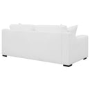 Ashlyn Upholstered Sloped Arm Sofa White - Home & Sleep Outlet