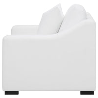 Ashlyn Upholstered Sloped Arm Accent Chair White - Home & Sleep Outlet