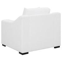 Ashlyn Upholstered Sloped Arm Accent Chair White - Home & Sleep Outlet