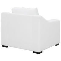 Ashlyn Upholstered Sloped Arm Accent Chair White - Home & Sleep Outlet