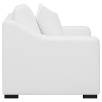 Ashlyn Upholstered Sloped Arm Accent Chair White - Home & Sleep Outlet
