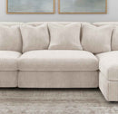 Blaine Upholstered Armless Chair Sand - Home & Sleep Outlet