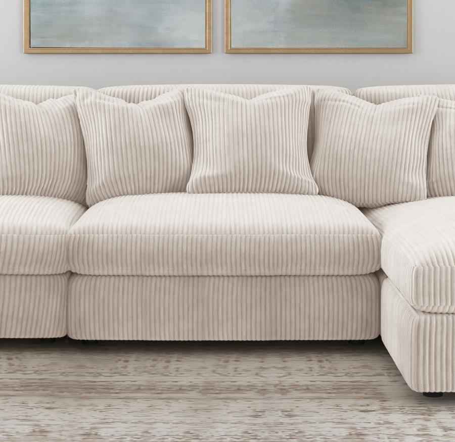 Blaine Upholstered Armless Chair Sand - Home & Sleep Outlet