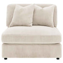 Blaine Upholstered Armless Chair Sand - Home & Sleep Outlet