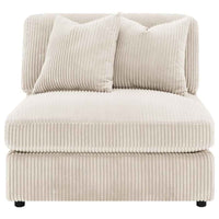 Blaine Upholstered Armless Chair Sand - Home & Sleep Outlet