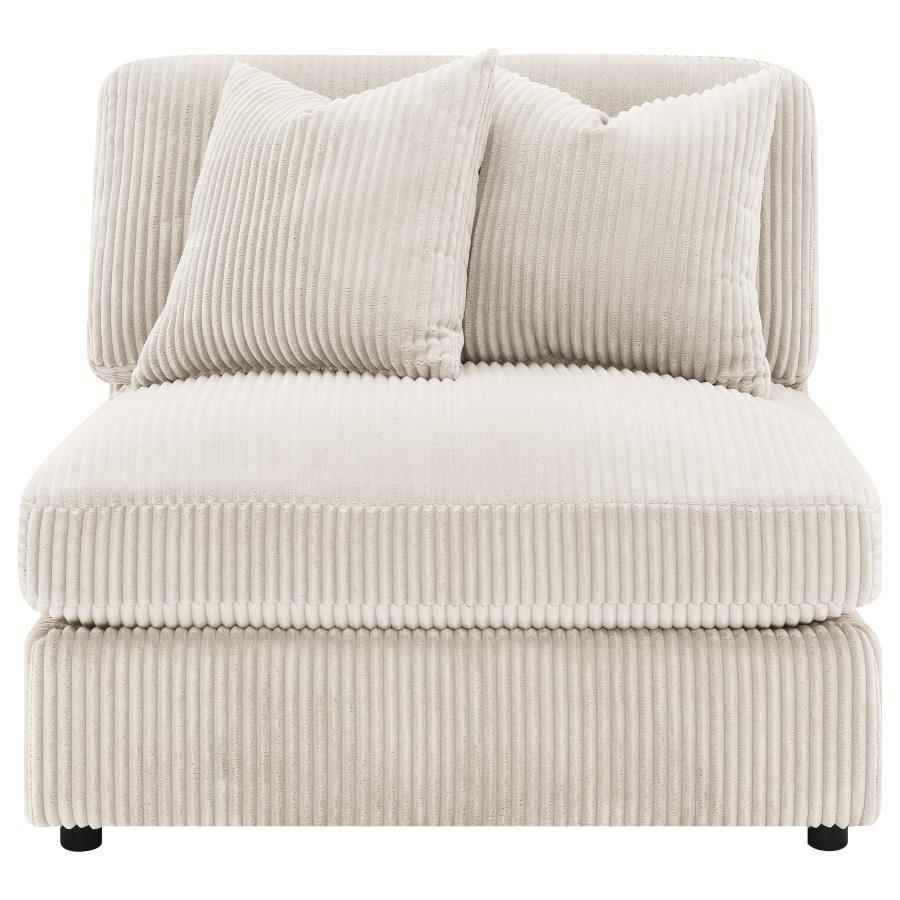 Blaine Upholstered Armless Chair Sand - Home & Sleep Outlet