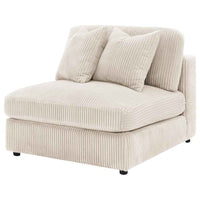 Blaine Upholstered Armless Chair Sand - Home & Sleep Outlet