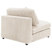 Blaine Upholstered Armless Chair Sand - Home & Sleep Outlet