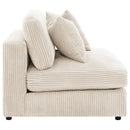Blaine Upholstered Armless Chair Sand - Home & Sleep Outlet