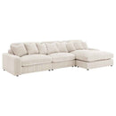 Blaine Upholstered Reversible Chaise Sectional Sofa Sand - Home & Sleep Outlet