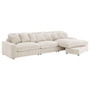 Blaine Upholstered Reversible Chaise Sectional Sofa Sand - Home & Sleep Outlet