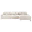 Blaine Upholstered Reversible Chaise Sectional Sofa Sand - Home & Sleep Outlet
