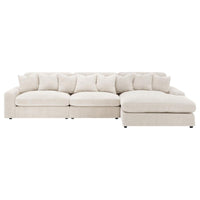 Blaine Upholstered Reversible Chaise Sectional Sofa Sand - Home & Sleep Outlet