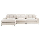Blaine Upholstered Reversible Chaise Sectional Sofa Sand - Home & Sleep Outlet