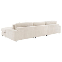 Blaine Upholstered Reversible Chaise Sectional Sofa Sand - Home & Sleep Outlet