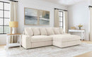Blaine Upholstered Reversible Chaise Sectional Sofa Sand - Home & Sleep Outlet