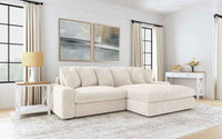 Blaine Upholstered Reversible Chaise Sectional Sofa Sand - Home & Sleep Outlet