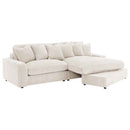 Blaine Upholstered Reversible Chaise Sectional Sofa Sand - Home & Sleep Outlet