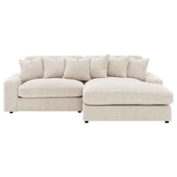 Blaine Upholstered Reversible Chaise Sectional Sofa Sand - Home & Sleep Outlet