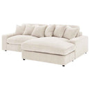 Blaine Upholstered Reversible Chaise Sectional Sofa Sand - Home & Sleep Outlet