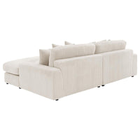 Blaine Upholstered Reversible Chaise Sectional Sofa Sand - Home & Sleep Outlet