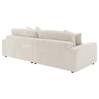 Blaine Upholstered Reversible Chaise Sectional Sofa Sand - Home & Sleep Outlet