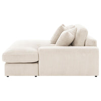 Blaine Upholstered Reversible Chaise Sectional Sofa Sand - Home & Sleep Outlet