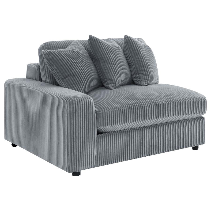 Blaine Upholstered Reversible Chaise Sectional Sofa Fog - Home & Sleep Outlet