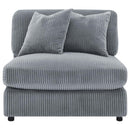 Blaine Upholstered Reversible Chaise Sectional Sofa Fog