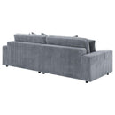 Blaine Upholstered Reversible Chaise Sectional Sofa Fog - Home & Sleep Outlet