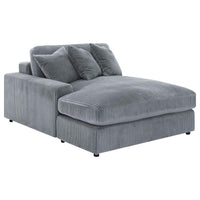Blaine Upholstered Reversible Chaise Sectional Sofa Fog - Home & Sleep Outlet