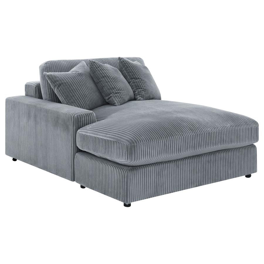 Blaine Upholstered Reversible Chaise Sectional Sofa Fog - Home & Sleep Outlet