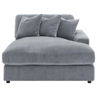 Blaine Upholstered Reversible Chaise Sectional Sofa Fog - Home & Sleep Outlet
