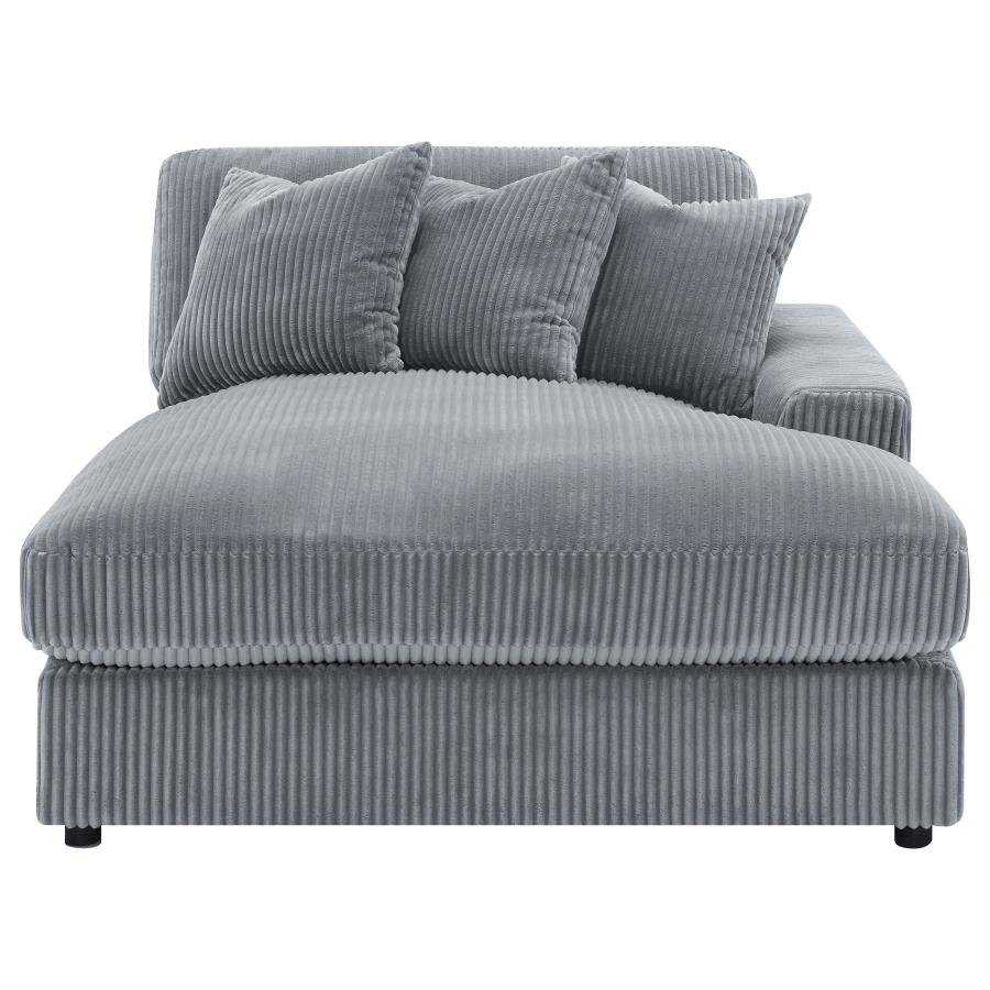 Blaine Upholstered Reversible Chaise Sectional Sofa Fog - Home & Sleep Outlet